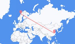 Flyrejser fra Huangshan, Kina til Bodo, Norge