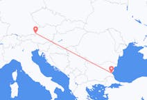 Flights from Salzburg, Austria to Burgas, Bulgaria