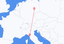 Flug frá Leipzig, Þýskalandi til Pisa, Ítalíu