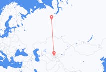 Fly fra Tasjkent til Belojarskij