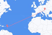 Flyreiser fra Antigua, til Budapest