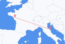 Flyg från Nantes, Frankrike till Ancona, Italien