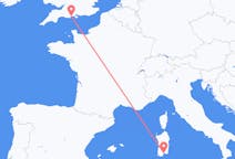 Flyreiser fra Bournemouth, England til Cagliari, Italia