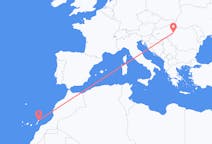 Flyreiser fra Oradea, Romania til Lanzarote, Spania