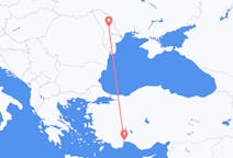 Flyreiser fra Chișinău, Moldova til Antalya, Tyrkia