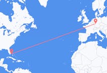 Flyg från Bimini, Bahamas till Frankfurt, Tyskland