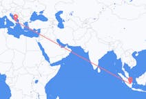 Flyg från Palembang, Indonesien till Bari, Italien