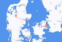 Flights from Copenhagen, Denmark to Karup, Denmark