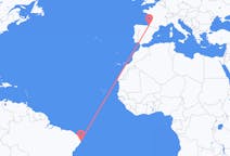 Flyreiser fra Recife, Brasil til Biarritz, Frankrike