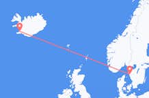 스웨덴 예테보리발 아이슬란드 레이캬비크행 항공편