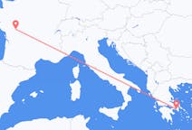 Vluchten van Poitiers, Frankrijk naar Athene, Griekenland