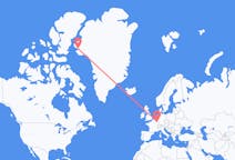 ルクセンブルクのルクセンブルクから、グリーンランドのカーナークまでのフライト