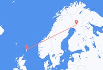 Voli dalla città di Isole Shetland per Rovaniemi