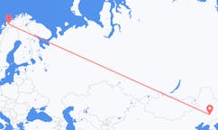 出发地 中国长春市目的地 挪威Bardufoss的航班