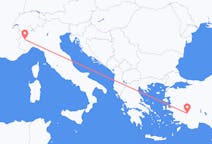 Flights from Turin to Denizli