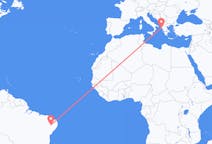 Flyrejser fra Serra Talhada, Brasilien til Korfu, Grækenland