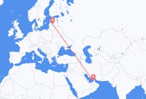 Flyg från Dubai, Förenade Arabemiraten till Riga, Lettland