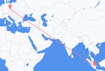 Flyg från Palembang, Indonesien till Prag, Tjeckien