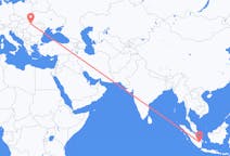 Flyreiser fra Palembang, Indonesia til Satu Mare, Romania