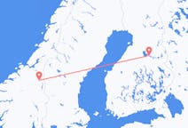 Vols depuis la ville de Kajaani vers la ville de Røros