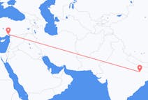 出发地 印度出发地 加雅目的地 土耳其阿达纳的航班