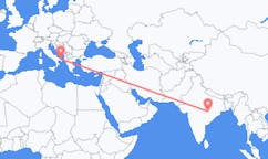Flyreiser fra Raipur, India til Brindisi, Italia