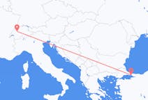 Loty z Stambuł, Turcja do Berna, Szwajcaria
