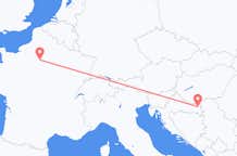 出发地 克罗地亚出发地 奧西耶克目的地 法国巴黎的航班