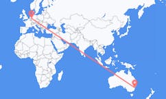 Flyreiser fra City of Wollongong, Australia til Duesseldorf, Tyskland