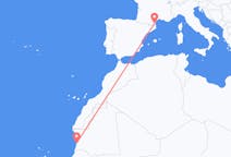 Vluchten van Nouakchott, Mauritanië naar Perpignan, Frankrijk