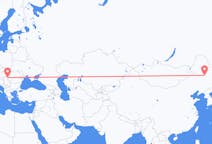 Flyrejser fra Daqing, Kina til Timișoara, Rumænien
