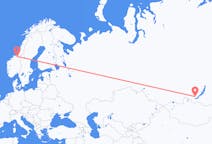 Flights from Irkutsk, Russia to Trondheim, Norway