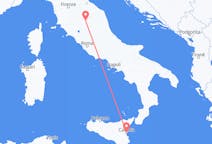 Flyrejser fra Catania, Italien til Perugia, Italien