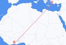 Flights from Abidjan to Rhodes