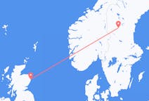 Flyg från Aberdeen till Sveg