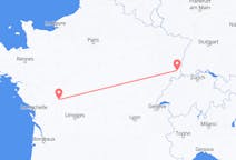 Flyrejser fra Poitiers, Frankrig til Mulhouse, Schweiz