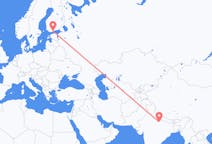 Flyrejser fra Lucknow, Indien til Helsinki, Finland