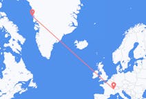 Flyrejser fra Upernavik, Grønland til Genève, Schweiz