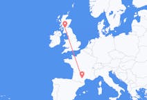 Flyreiser fra Castres, Frankrike til Glasgow, Skottland