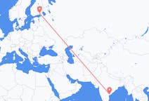 Flights from Vijayawada, India to Lappeenranta, Finland