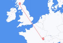Flyg från Glasgow, Skottland till Genève, Schweiz