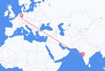 Flyreiser fra Kolhapur, India til Frankfurt, Tyskland