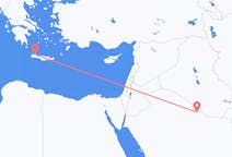 Flights from Rafha, Saudi Arabia to Chania, Greece