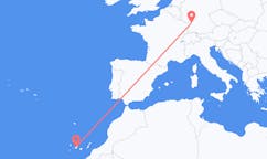 出发地 西班牙出发地 特内里费岛目的地 德国卡尔斯鲁厄的航班