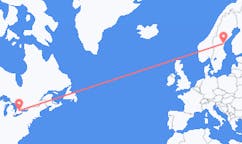 Flyg från Waterloo, Ontario, Kanada till Sundsvall, Sverige