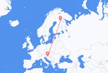 Flug frá Zagreb, Króatíu til Kuusamo, Finnlandi