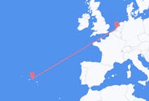 Lennot Rotterdamista, Alankomaat Terceiraan, Portugali