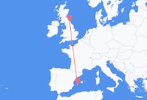 Flyrejser fra Newcastle upon Tyne, England til Ibiza, Spanien