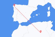 出发地 阿尔及利亚瓦尔格拉目的地 西班牙圣地亚哥 － 德孔波斯特拉的航班