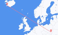 航班从波兰热舒夫市到雷克雅维克市，冰岛塞尔